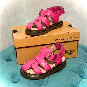 Dr. Martens Kids Hot Pink Ecotec Sandal